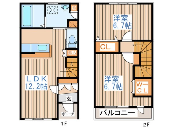 テラスタウン発寒の物件間取画像